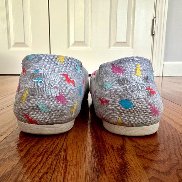 Toms Dinosaur Alpargata Classic Canvas Slip-on Shoes - Picture 7 of 7